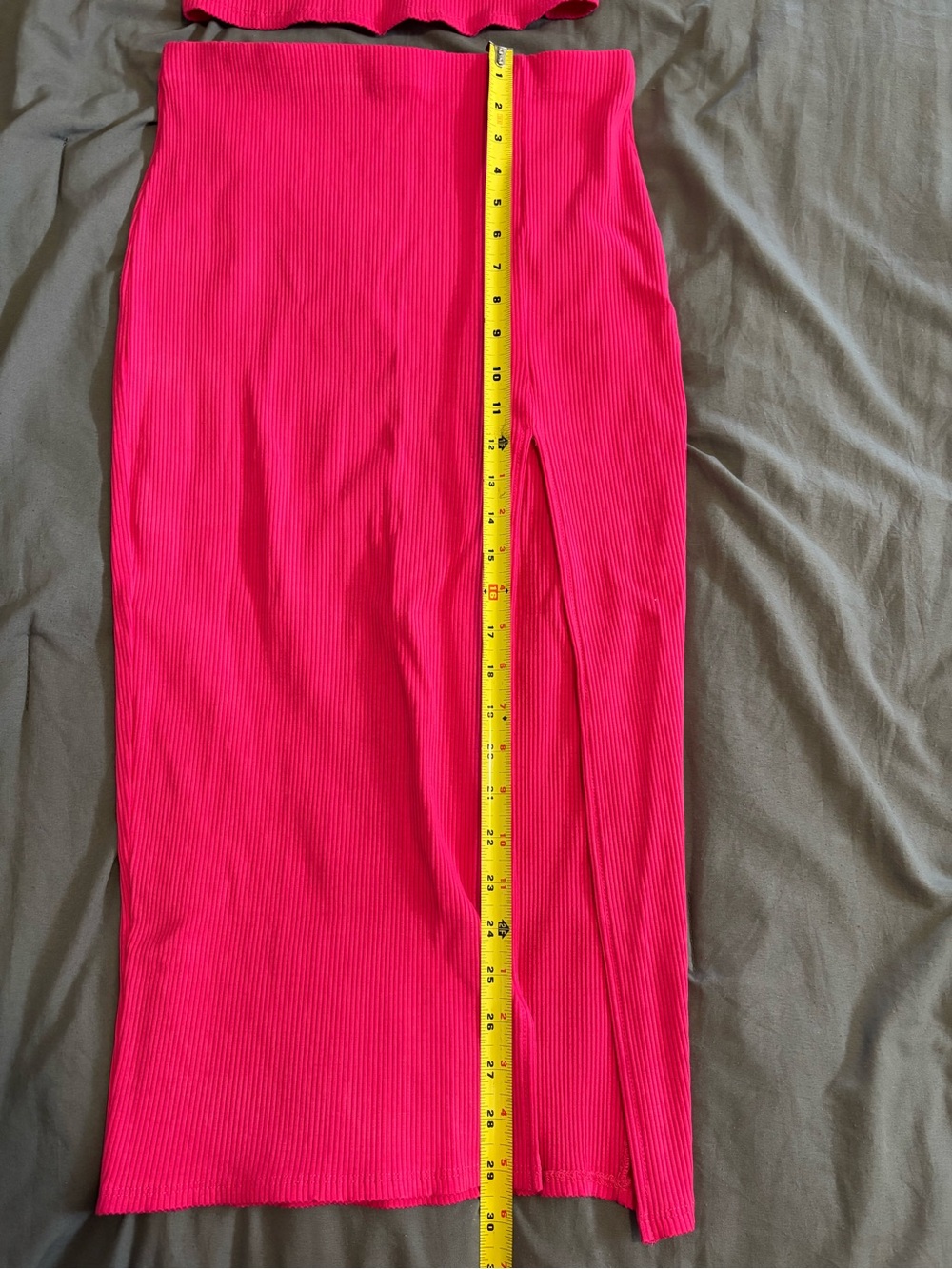 Lulu's Vibrant Hot Pink Ribbed Two-Piece Set - Picture 4 of 8